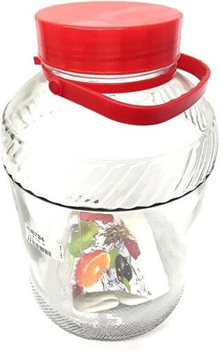 10l storage jar glass food - 10l,