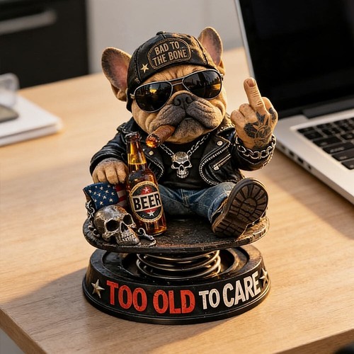 Funny nodding bulldog - funny,