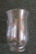 Glass hurricane lamp