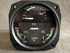 Cessna RAM 3 In 1 Engine Gauge