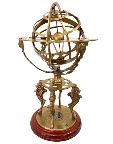 Vintage armillary sphere - sphere, 18"