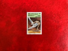 NICARAGUA 1989 USED OLYMPIC GAMES BARCELONA 92 GYMNASTICS POMMEL HORSE PICK 1