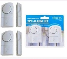 New 2 Pack Alarms Window Door Office Home Caravan Shed Security Burglar Wireless