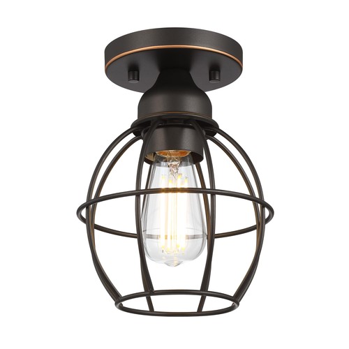 Semi flush mount - semi, light