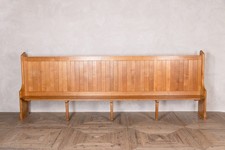 SOLID ENGLISH OAK CHURCH PEW