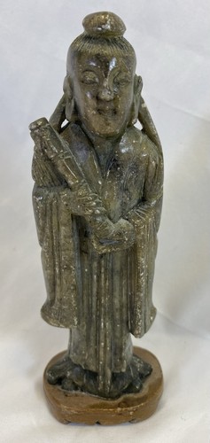 Vintage chinese soapstone guan - vintage,