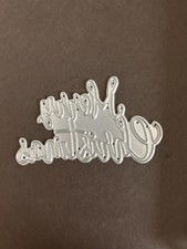 Merry Christmas Hot Foil Plate - 8 cm, Used GC