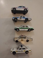 Die-cast Vintage Police Cars Job Lot Of 5. Different Countries.
