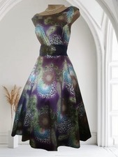 Stunning Hearts & Roses sleeveless midi dress, size 16 – excellent condition