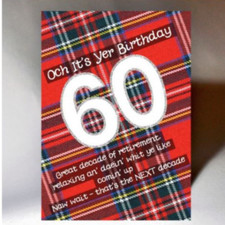 Scottish Tartan Birthday Cards