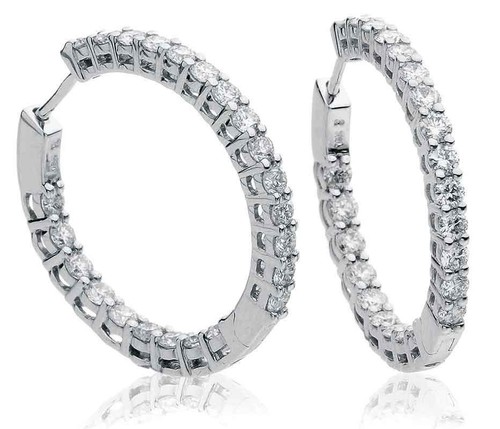 Genuine diamond earrings - genuine,