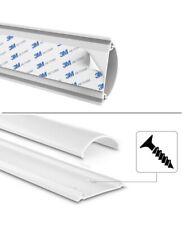 Hama 100cm / 2.1cm Semicircular TV Cable Duct | White