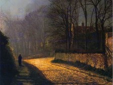 John Atkinson Grimshaw Grimshaw Old Master Art Painting Print Poster Art 1618Om