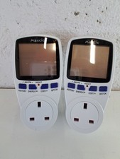 Maxcio Power Consumption Meter x2 Monitor Calculator Usage Plug Electricity