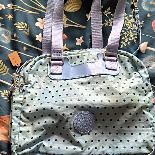 Kipling medium green polka dot - medium,