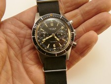VINTAGE 1960s LATOR LANDERON 248 GENTS DIVERS CHRONOGRAPH WRISTWATCH VGC