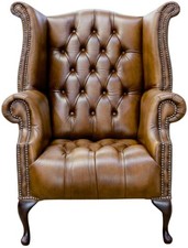 Leather Upholstered Wingback