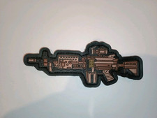 M249 Tan Morale Patch Machine