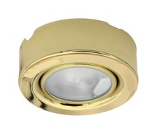 Cabinet Light Brass 12v 20w Halogen Surface Mount Low Voltage LVSMB01