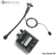 K&K Bass Master RB Plus for Rockabilly Bass - Transducers, Preamp, stereo cable