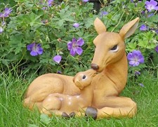 Deer Garden Ornament Doe Fawn