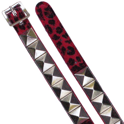 19mm pyramid studded - studded, leopard