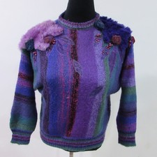 MARIEN KIM Vtg 60’s Crew Neck Jumper Wool Blend Chest 42/44 UK L SKU Y12340