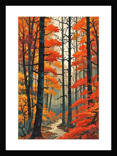 Nostalgic autumn forest - nostalgic,