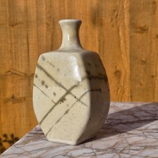 Vintage St Ives Leach pottery Bottle vase Tokkuri - Joanna Wason British studio