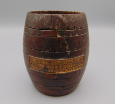 ANTIQUE TEAK BARREL MADE FROM THE DECKING OF RMS MAURETANIA