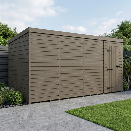 6x9 pent composite shed - pent,