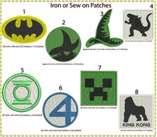 Patch badge, iron on, sew on