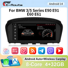 For BMW E60 E61 E90 E91 CCC Android 14 Car Stereo DAB+ CarPlay WIFI Radio 8.8'' 