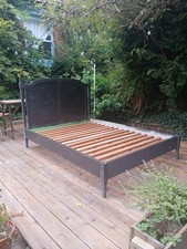 Willis Gambier / John Lewis wooden Double Bed, painted Black