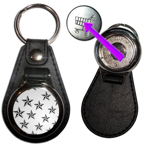 Nautical stars medallion - stars, key