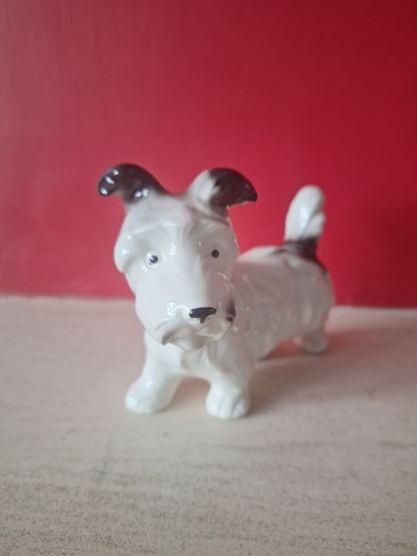 Vintage scottie dog white - vintage, &