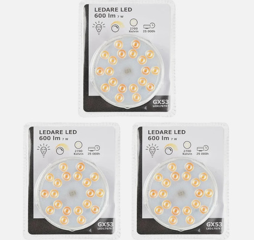Ikea ledare gx53 led bulbs - ikea,