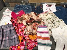 Large Bundle Of Girls Clothes Age 3-6 Months Coat, Dresses, Leggings, Pinafore +