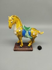 Chinese Tang Dynasty Style Sancai Glazed Horse Figurine