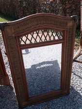 Vintage Boho Bohemian Bamboo Wicker Cane Mirror John Lewis Very good condition