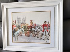 Richard MacNeil Print Queen's Royal Household Cavalry Carriage Horses