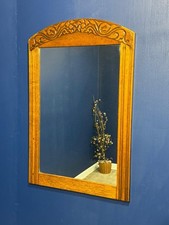 Antique art deco oak - oak, mirror