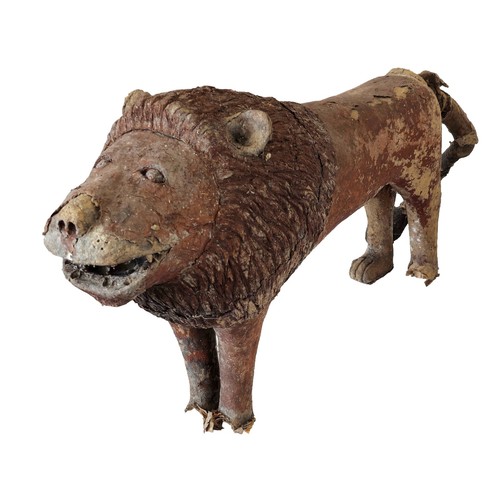 Large folk art lion - large, sculpture