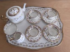 Antique Redfern & Drakeford  China Coffee Set With China Tray