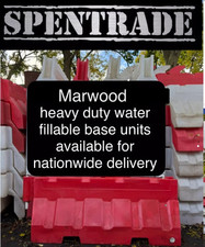 25 HEAVY DUTY WATER BARRIER, ROAD SAFETY SITE SECURITY BARRIERS @ £50+VAT each