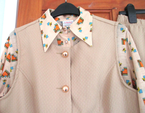 Vintage mod 60s crimplene - vintage,
