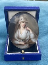 Antique Hand Painted Oval