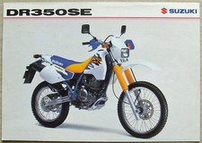 SUZUKI DR350SE Motorcycle Sales Spec Leaflet Dec 1997 Ref MB8DR350SE-LEAF