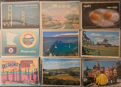 Unused vintage postcards - vintage,