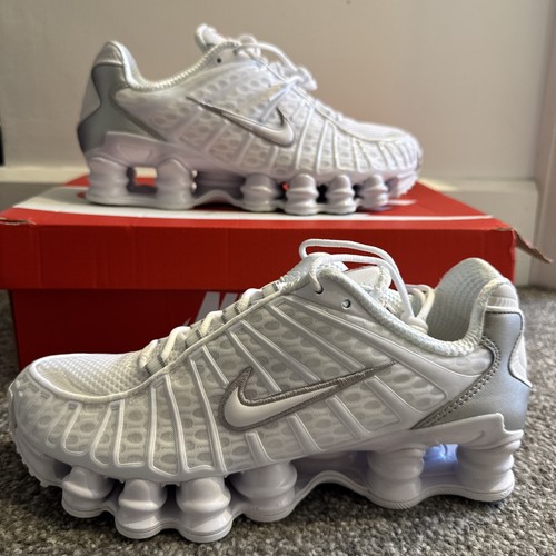 Nike shox white metallic - shox, white/metallic